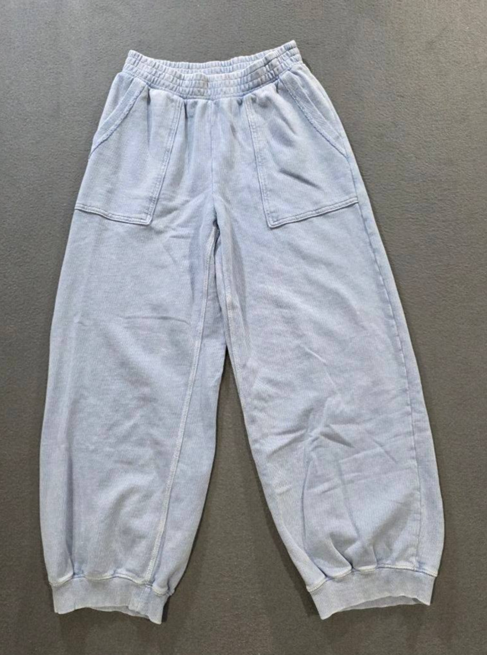 Aerie Oh Snap! Barrel baggy Y2K preppy blue Sweatpant size XXS A010214